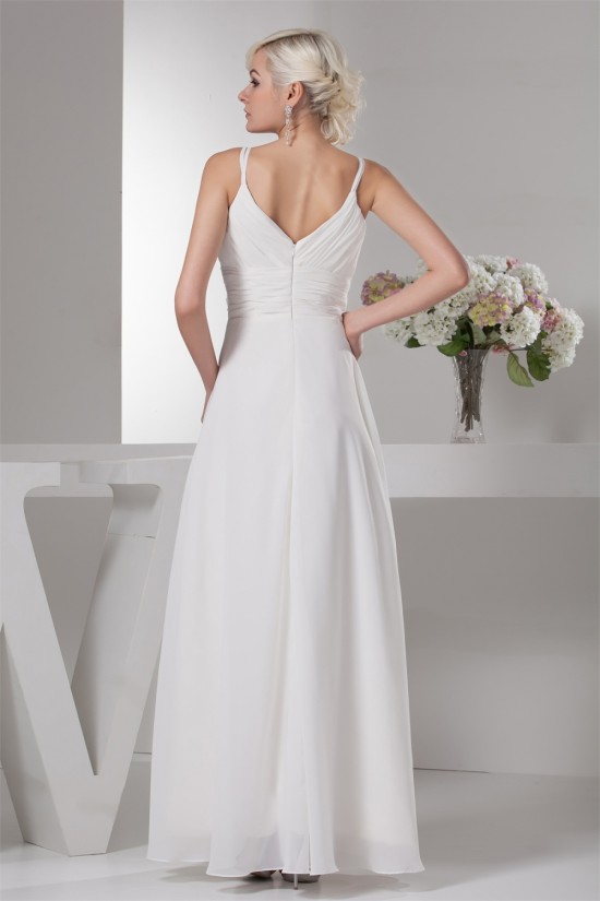 Chiffon Silk like Satin A-Line Sleeveless Beaded Wedding Dresses 2030656 Chiffon Silk like Satin A-Line Sleeveless Beaded Wedding Dresses 2030656