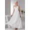 Chiffon Silk like Satin A-Line Sleeveless Beaded Wedding Dresses 2030656