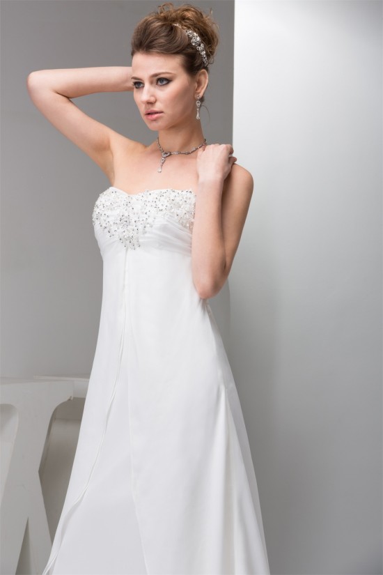 Chiffon Silk like Satin Sweetheart Beaded Sequin Sweet Wedding Dresses 2030658 Chiffon Silk like Satin Sweetheart Beaded Sequin Sweet Wedding Dresses 2030658
