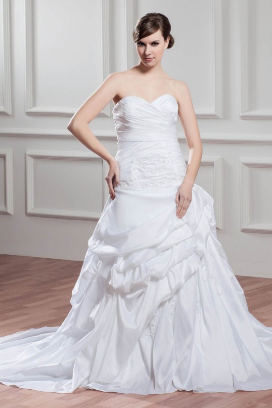 custom made Taffeta Sweetheart Sleeveless A-Line Wedding Dresses 2030659 custom made Taffeta Sweetheart Sleeveless A-Line Wedding Dresses 2030659