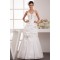 Elegant A-Line Satin Organza Taffeta Spaghetti Straps Wedding Dresses 2030660