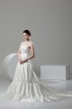 Elegant A-Line Satin Soft Sweetheart Sleeveless Wedding Dresses 2030661