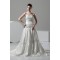 Elegant A-Line Satin Soft Sweetheart Sleeveless Wedding Dresses 2030661