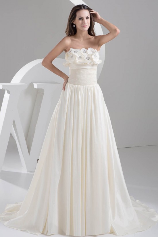 Elegant A-Line Satin Taffeta Strapless Best Wedding Dresses 2030662 Elegant A-Line Satin Taffeta Strapless Best Wedding Dresses 2030662