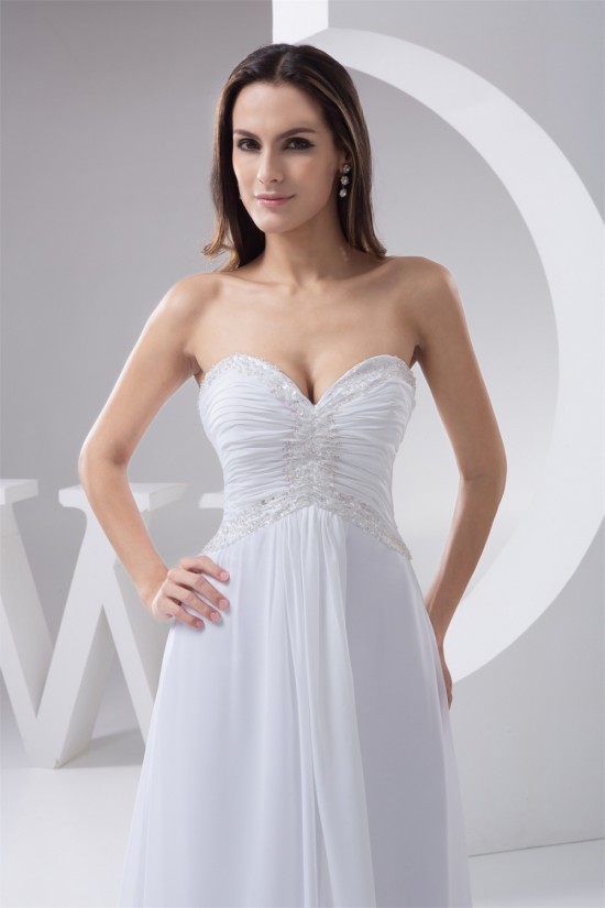 Elegant A-Line Sleeveless Chiffon Sweetheart Best Wedding Dresses 2030663 Elegant A-Line Sleeveless Chiffon Sweetheart Best Wedding Dresses 2030663