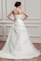 Elegant A-Line Strapless Satin Sleeveless Best Wedding Dresses 2030664