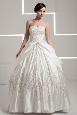 Ball Gown Strapless Floor-Length Wedding Dresses 2030665