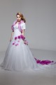 Elegant Satin Organza Strapless A-Line Short Sleeve Wedding Dresses 2030666 Elegant Satin Organza Strapless A-Line Short Sleeve Wedding Dresses 2030666