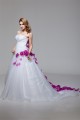 Elegant Satin Organza Strapless A-Line Short Sleeve Wedding Dresses 2030666 Elegant Satin Organza Strapless A-Line Short Sleeve Wedding Dresses 2030666