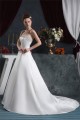 Elegant Satin Strapless A-Line Sleeveless Beaded Wedding Dresses 2030667 Elegant Satin Strapless A-Line Sleeveless Beaded Wedding Dresses 2030667