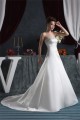 Elegant Satin Strapless A-Line Sleeveless Beaded Wedding Dresses 2030667 Elegant Satin Strapless A-Line Sleeveless Beaded Wedding Dresses 2030667