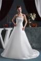 Elegant Satin Strapless A-Line Sleeveless Beaded Wedding Dresses 2030667 Elegant Satin Strapless A-Line Sleeveless Beaded Wedding Dresses 2030667