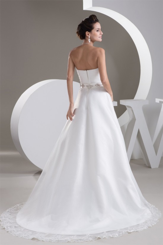 Elegant Satin Sweetheart A-Line Sleeveless Best Wedding Dresses 2030669 Elegant Satin Sweetheart A-Line Sleeveless Best Wedding Dresses 2030669