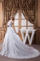 Elegant Satin Taffeta A-Line Halter Lace Sleeveless Wedding Dresses 2030670