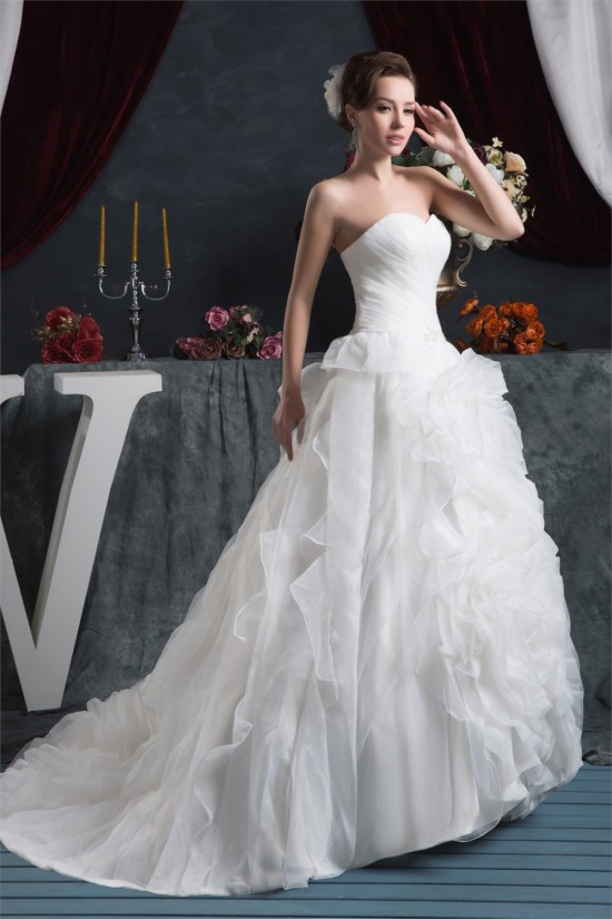 Elegant Sleeveless A-Line Sweetheart Wedding Dresses 2030671