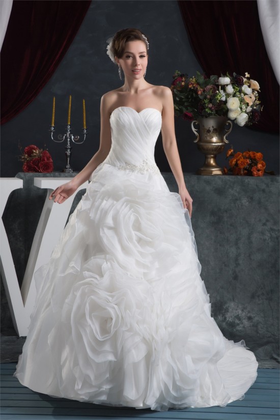 Elegant Sleeveless A-Line Sweetheart Wedding Dresses 2030671