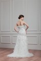 Elegant Sleeveless Mermaid/Trumpet Satin Organza Beaded Wedding Dresses 2030672