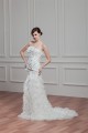 Elegant Sleeveless Mermaid/Trumpet Satin Organza Beaded Wedding Dresses 2030672 Elegant Sleeveless Mermaid/Trumpet Satin Organza Beaded Wedding Dresses 2030672