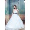 Elegant Sleeveless Sweetheart Satin Organza Ball Gown Wedding Dresses 2030673
