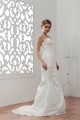 Elegant Sleeveless Sweetheart Taffeta Lace A-Line Wedding Dresses 2030674