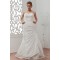 Elegant Sleeveless Sweetheart Taffeta Lace A-Line Wedding Dresses 2030674