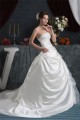 Elegant Strapless A-Line Satin Sleeveless Lace Wedding Dresses 2030675 Elegant Strapless A-Line Satin Sleeveless Lace Wedding Dresses 2030675