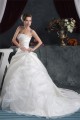 Elegant Strapless A-Line Satin Sleeveless Lace Wedding Dresses 2030675 Elegant Strapless A-Line Satin Sleeveless Lace Wedding Dresses 2030675