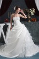 Elegant Strapless A-Line Satin Sleeveless Lace Wedding Dresses 2030675 Elegant Strapless A-Line Satin Sleeveless Lace Wedding Dresses 2030675