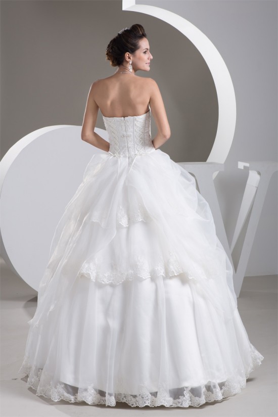 Fantastic Ball Gown Satin Sleeveless Sweetheart Wedding Dresses 2030678 Fantastic Ball Gown Satin Sleeveless Sweetheart Wedding Dresses 2030678