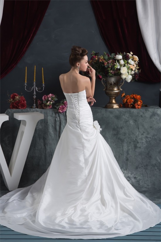 Fantastic A-Line Satin Taffeta Sweetheart Sleeveless Wedding Dresses 2030679 Fantastic A-Line Satin Taffeta Sweetheart Sleeveless Wedding Dresses 2030679