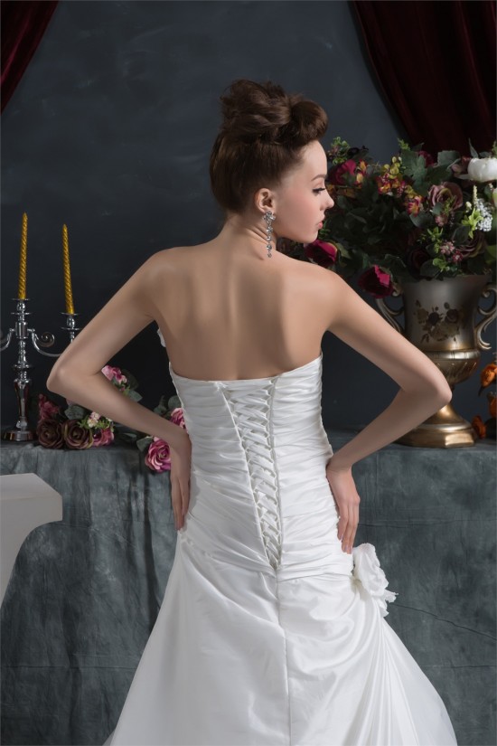 Fantastic A-Line Satin Taffeta Sweetheart Sleeveless Wedding Dresses 2030679 Fantastic A-Line Satin Taffeta Sweetheart Sleeveless Wedding Dresses 2030679