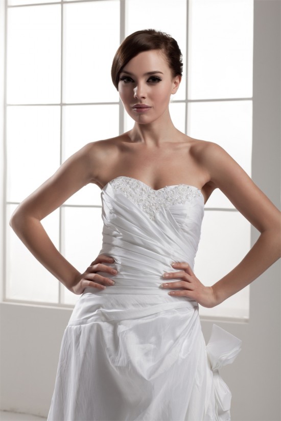Fantastic A-Line Satin Taffeta Sweetheart Sleeveless Wedding Dresses 2030680 Fantastic A-Line Satin Taffeta Sweetheart Sleeveless Wedding Dresses 2030680
