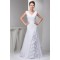 Fantastic A-Line Sleeveless Chiffon Silk like Satin Wedding Dresses 2030681