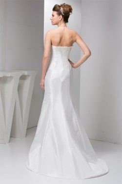 Fantastic A-Line Sleeveless Sweetheart Satin Taffeta Wedding Dresses 2030683