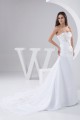 Fantastic A-Line Soft Sweetheart Satin Sleeveless Lace Wedding Dresses 2030684