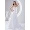Fantastic A-Line Soft Sweetheart Satin Sleeveless Lace Wedding Dresses 2030684
