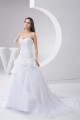 Fantastic A-Line Spaghetti Straps Sleeveless Satin Wedding Dresses 2030685