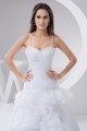 Fantastic A-Line Spaghetti Straps Sleeveless Satin Wedding Dresses 2030685