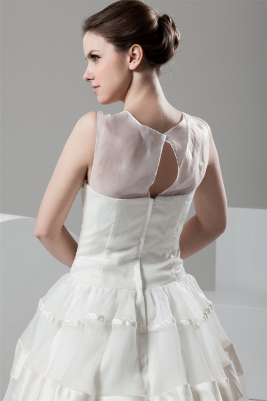 Fantastic Satin Organza A-Line Scoop Wedding Dresses 2030688 Fantastic Satin Organza A-Line Scoop Wedding Dresses 2030688