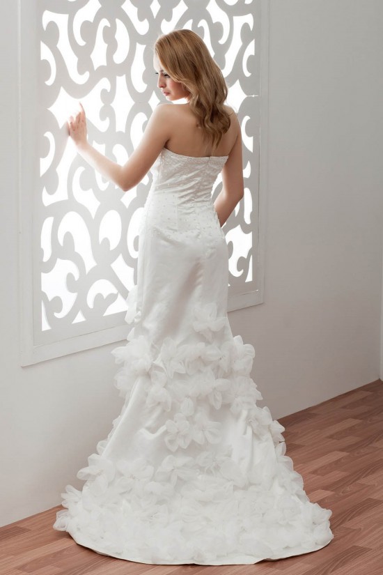 Fantastic Satin Organza A-Line Sleeveless Sweetheart Wedding Dresses 2030689 Fantastic Satin Organza A-Line Sleeveless Sweetheart Wedding Dresses 2030689