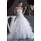 Fantastic Satin Organza Ball Gown Sleeveless Sweetheart Beaded Wedding Dresses 2030690