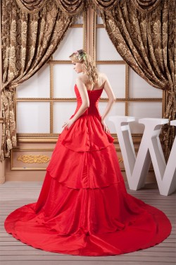 Fantastic Taffeta Ball Gown Sleeveless Sweetheart Wedding Dresses 2030696