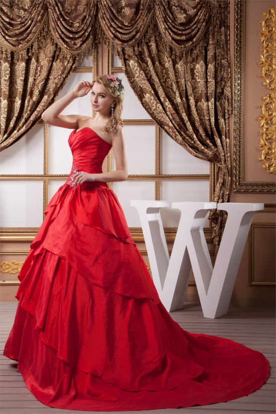 Fantastic Taffeta Ball Gown Sleeveless Sweetheart Wedding Dresses 2030696 Fantastic Taffeta Ball Gown Sleeveless Sweetheart Wedding Dresses 2030696