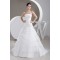 A-Line Satin Sleeveless Strapless Sweet Wedding Dresses 2030697