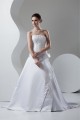 Fashionable A-Line Strapless Satin Sleeveless Wedding Dresses 2030702 Fashionable A-Line Strapless Satin Sleeveless Wedding Dresses 2030702
