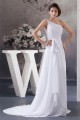 Fashionable One-Shoulder Chiffon Sleeveless A-Line Sweet Wedding Dresses 2030703 Fashionable One-Shoulder Chiffon Sleeveless A-Line Sweet Wedding Dresses 2030703