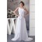 Fashionable One-Shoulder Chiffon Sleeveless A-Line Sweet Wedding Dresses 2030703