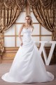 Fashionable Satin A-Line Sweetheart Sleeveless Sweet Wedding Dresses 2030704