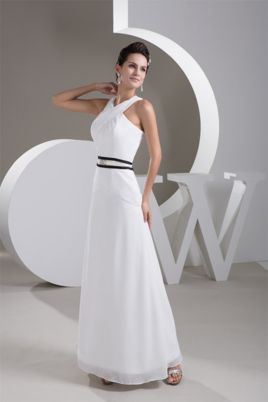 A-Line Sleeveless V-Neck Chiffon Floor-Length Wedding Dresses 2030708 A-Line Sleeveless V-Neck Chiffon Floor-Length Wedding Dresses 2030708