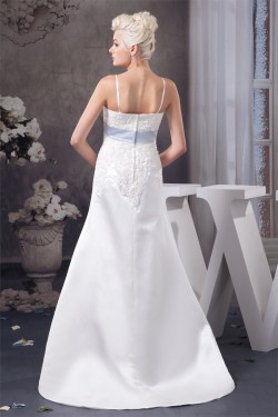 A-Line Spaghetti Straps Sleeveless Lace Wedding Dresses 2030718